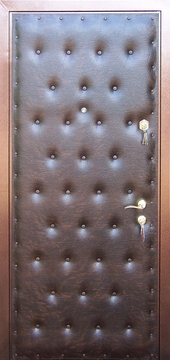 Входные двери с дутой искусственной кожей ДП-17