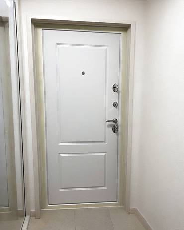Белая дверь МДФ в квартиру
