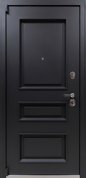 Дверь с черным МДФ для квартиры
