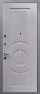 Дверь с МДФ 10 мм серого цвета