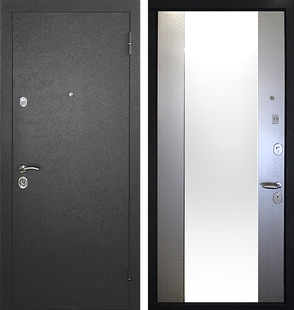 Дверь с отделкой МДФ и зеркалом ДЗ-5