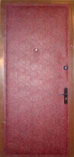 Дверь эконом с винилискожей ДЭ-22, наружная сторона