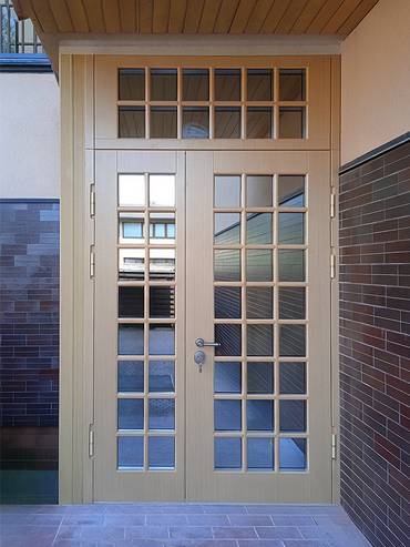 Двупольная дверь со стёклами