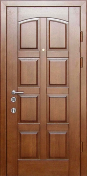 Металлическая дверь с панелями МДФ МД-16