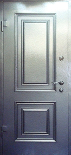 Дверь с металлофиленкой и порошковым напылением МФ-2