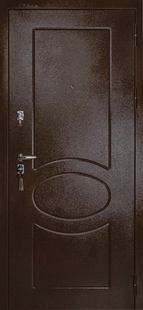 Дверь с металлофиленкой и порошковым напылением МФ-4
