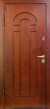 Дверь с отделкой филенчатым МДФ с зеркалом ДЗ-10
